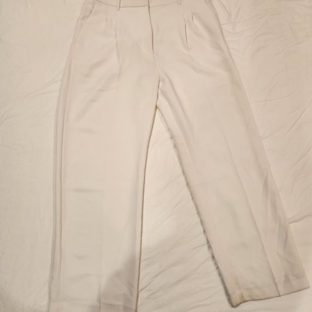 Wilfred Aritzia The Effortless Pant - Crepette Light Birch Wide Leg